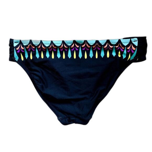 Trina Turk Womens Black Blue Geometric Print Hipster Bikini Bottoms Size S - Picture 4 of 8